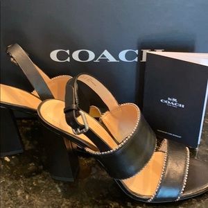 Coach Black Sandals ~ SUPER CUTE